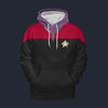 Modetrail Voyager Red Tracksuit Costume Hoodie Sweatshirt T-Shirt Sweatpants, Star Trek Costume S-5XL US Size