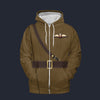 Modetrail WW1 British RFC Royal Flying Corps Tunic Zip Hoodie Costume, British Costume S-5XL US Size, Gift For Him