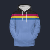 Modetrail Wesley Crusher Tracksuit Costume Hoodie Sweatshirt T-Shirt Sweatpants, Star Trek Costume S-5XL US Size