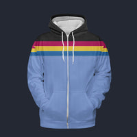 Modetrail Wesley Crusher Zip Hoodie Costume, Star Trek Costume S-5XL US Size, Gift For Him