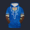 Modetrail Zora Tunic Zelda Plain Version Version Hoodie Costume, The Legend of Zelda Costume S-5XL US Size, Gift For Him