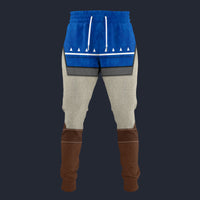 Modetrail Zora Tunic Zelda Plain Version Version Sweatpants Costume, The Legend of Zelda Costume S-5XL US Size, Gift For Him