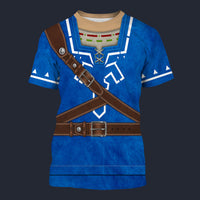 Modetrail Zora Tunic Zelda Tracksuit Costume Hoodie Sweatshirt T-Shirt Sweatpants, The Legend of Zelda Costume S-5XL US Size